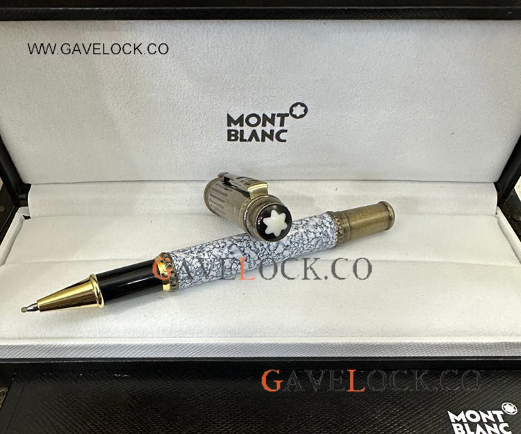 Antique Montblanc Pen Special Edition Rollerball Gold and Gray